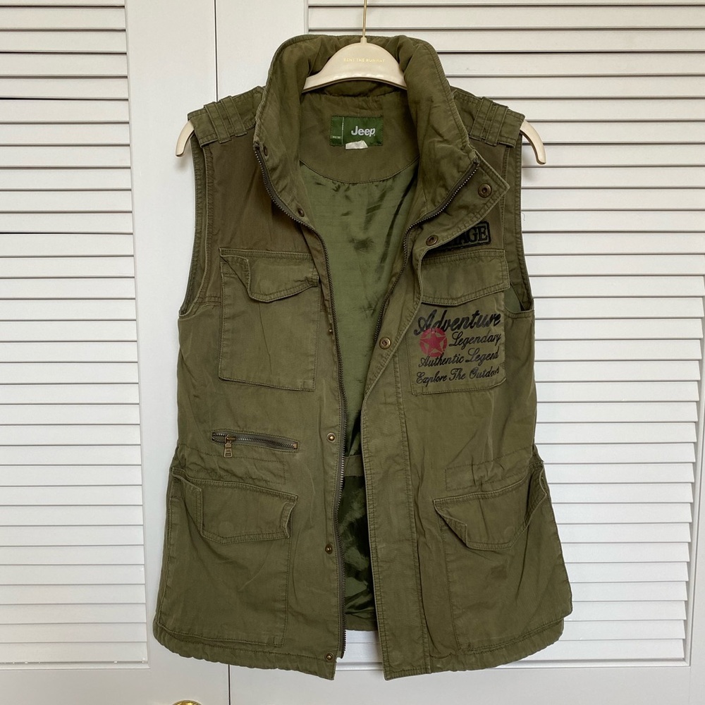 JEEP Army Green Utility Vest